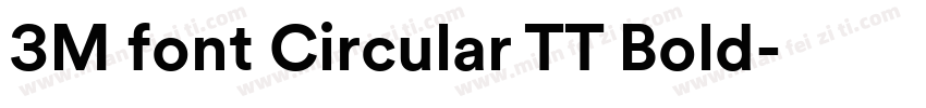 3M font Circular TT Bold字体转换
